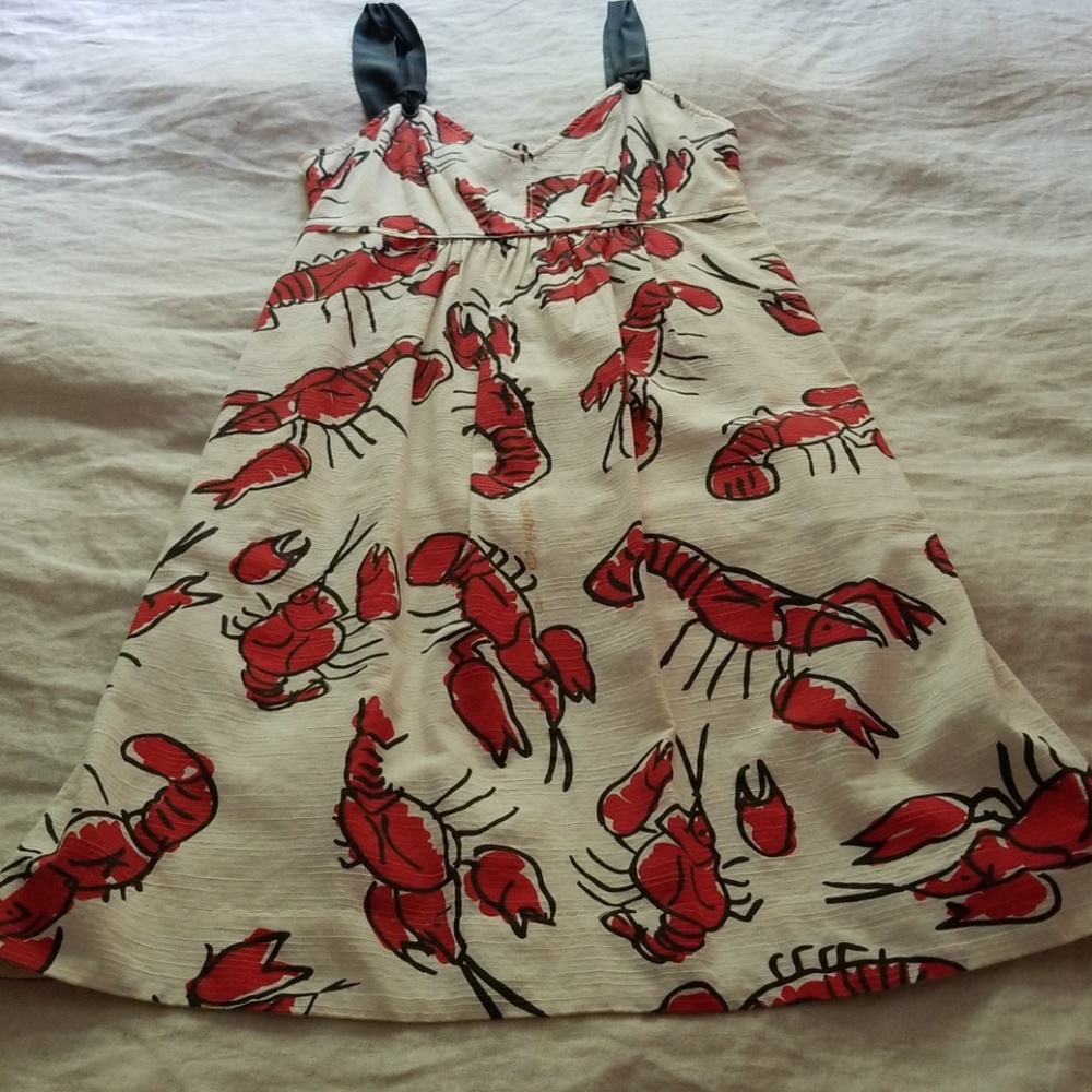 Anthropologie Lobster Dress